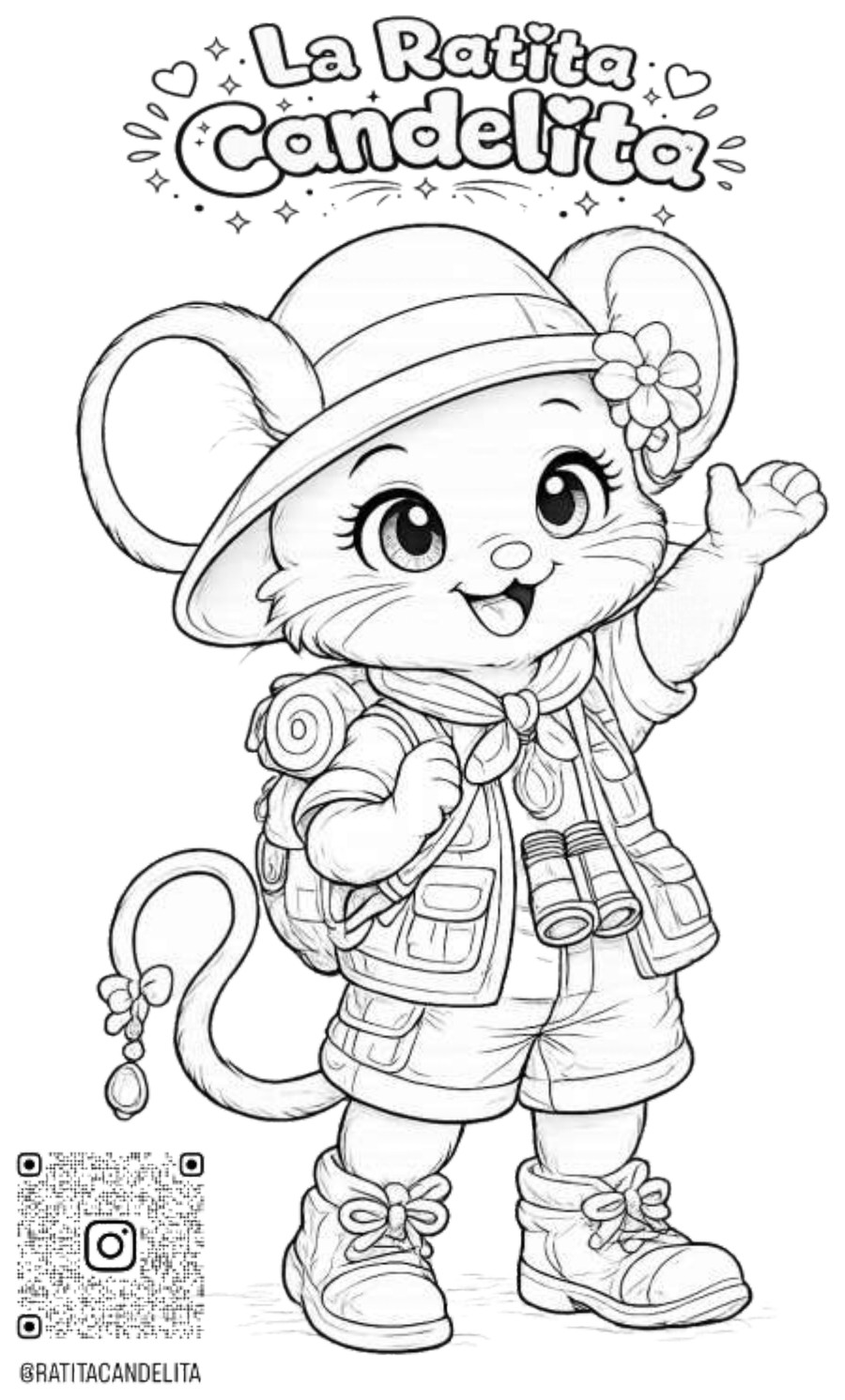 Dibujo para colorear de Candelita en Doñana (variante)