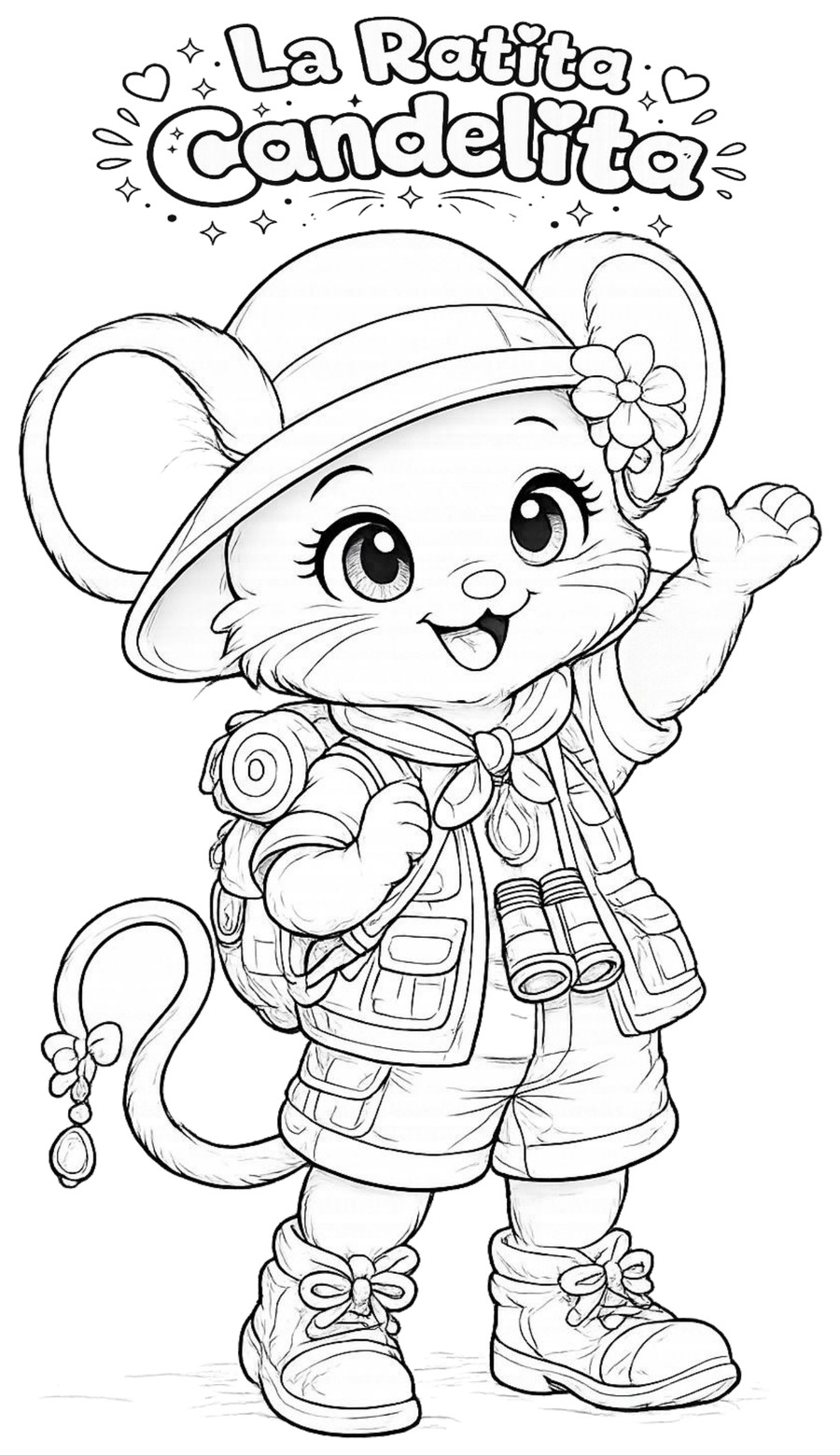 Dibujo para colorear de Candelita en Doñana