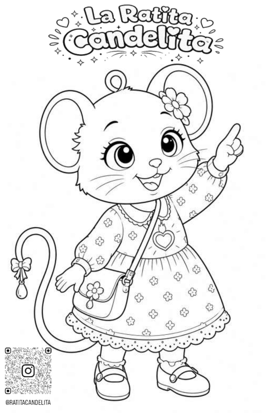 Dibujo para colorear de Candelita, los grandes héroes
