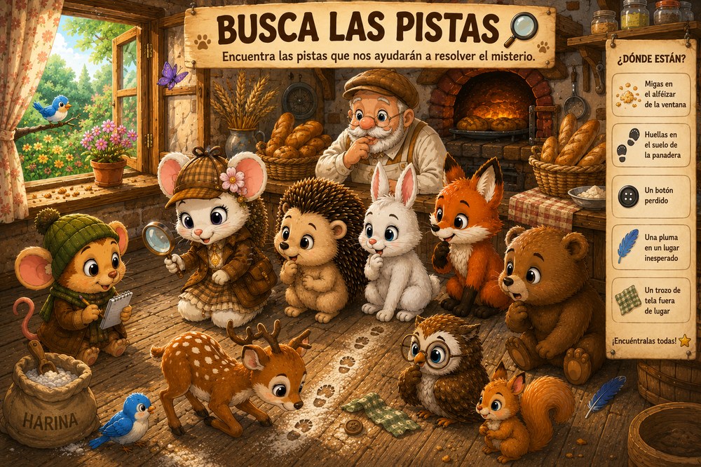 Juego: busca las pistas para resolver el misterio