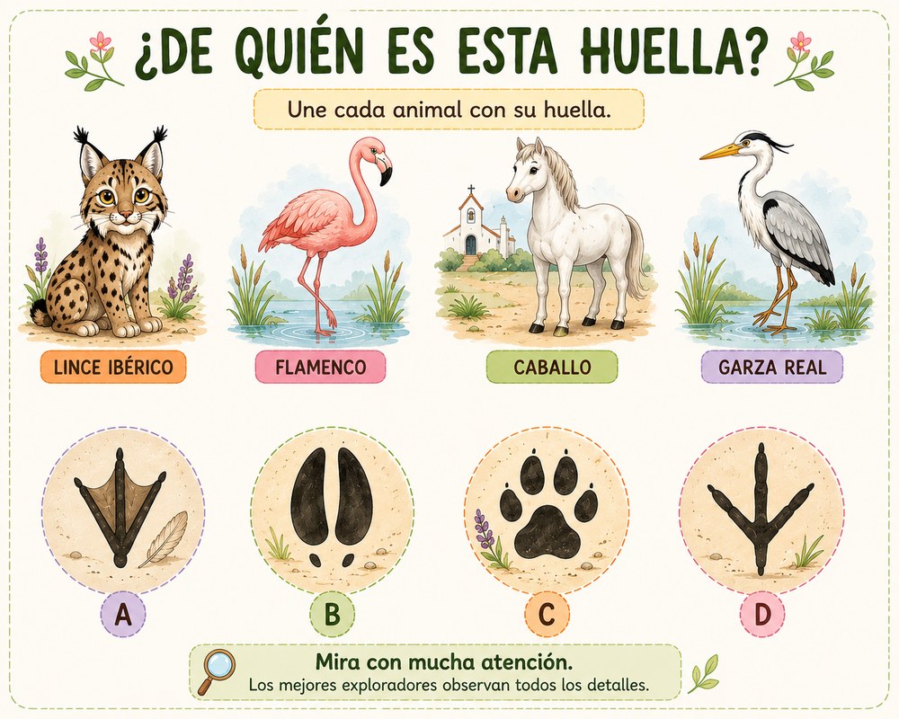Juego: ¿de quién es esta huella?