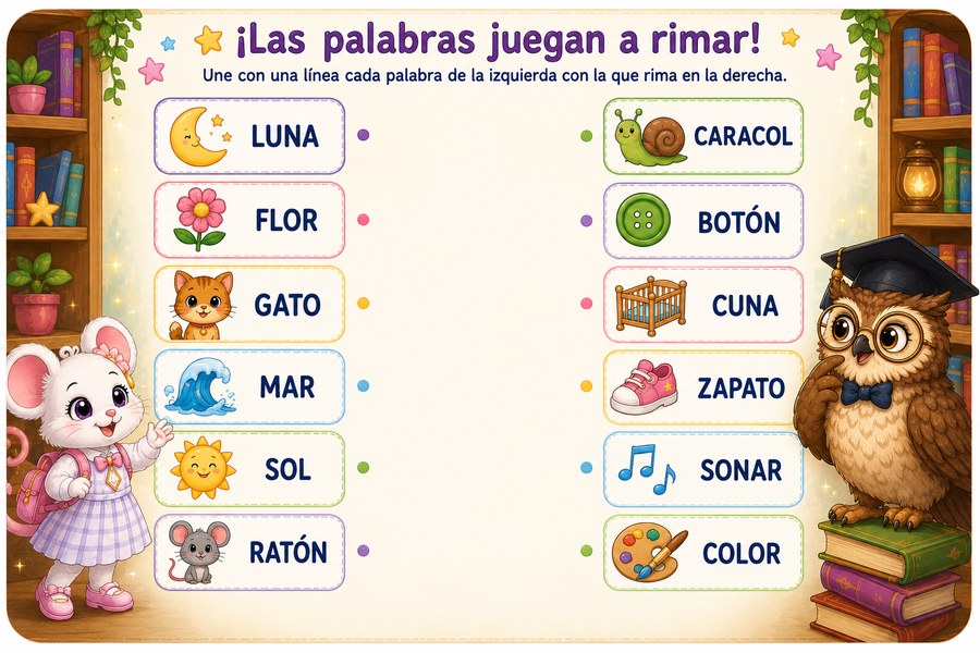 Juego: las palabras juegan a rimar